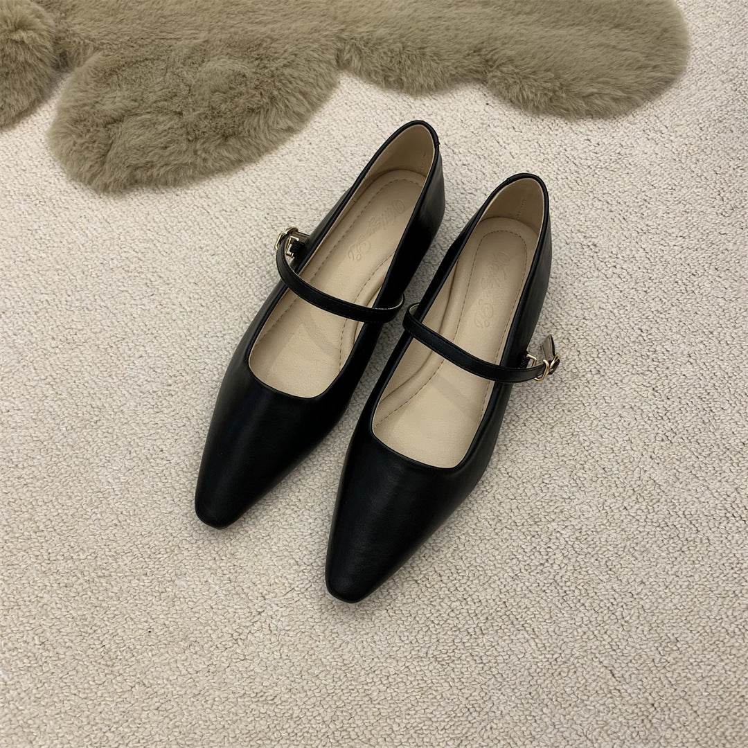Flat Pointed Toe Every Night Mary Jane Shoes Women - MYLUXURY LANE ENTERPRISE