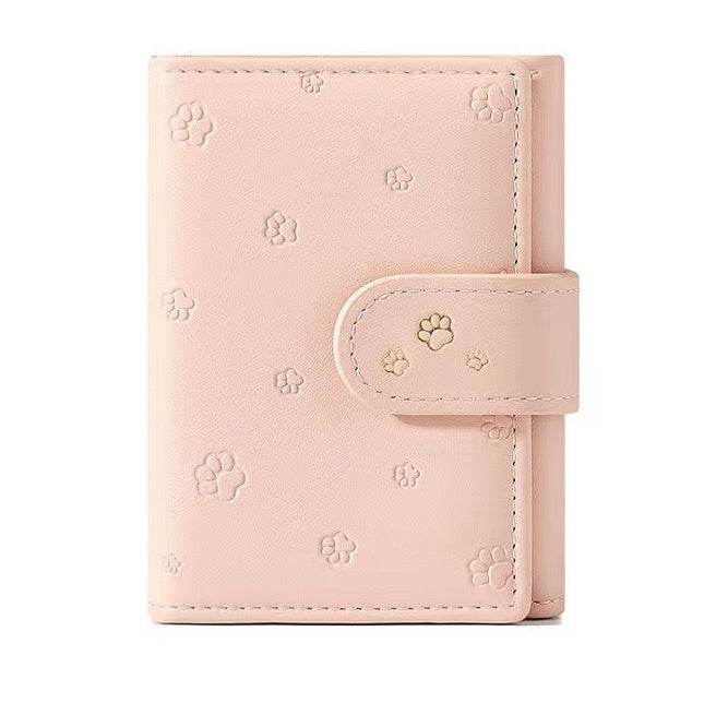 Fashion Small Paw Print Wallets Women Soft PU Leather Card Holder Purses - MYLUXURY LANE ENTERPRISE