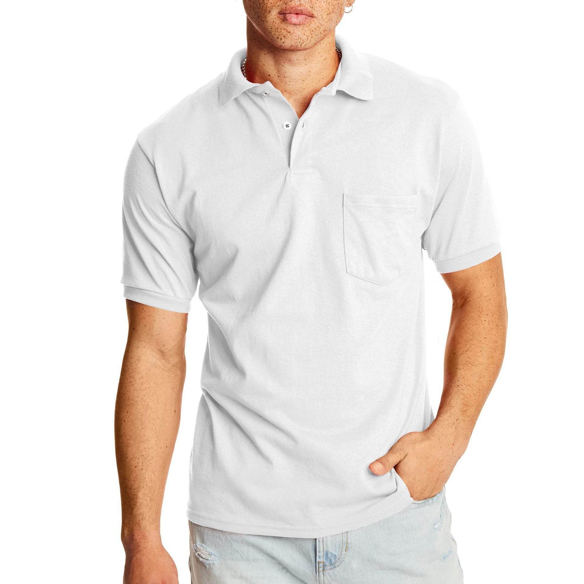 Men's Business Casual Solid Color Pocket Polo Shirt Short Sleeve Plus Size T-shirt - MYLUXURY LANE ENTERPRISE