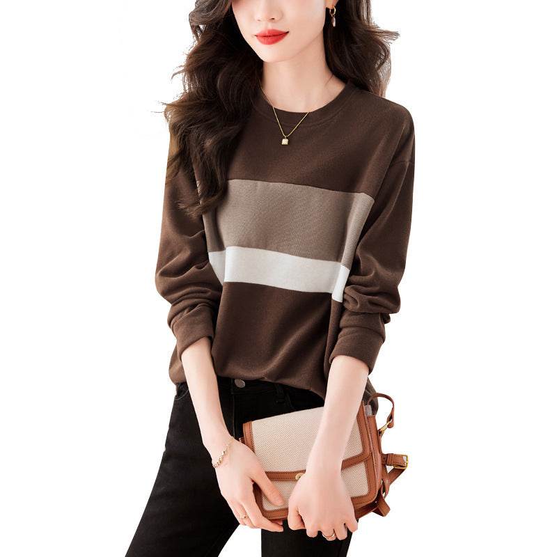 Fashionable All-matching Simple Daily Casual Sweatshirt Women - MYLUXURY LANE ENTERPRISE