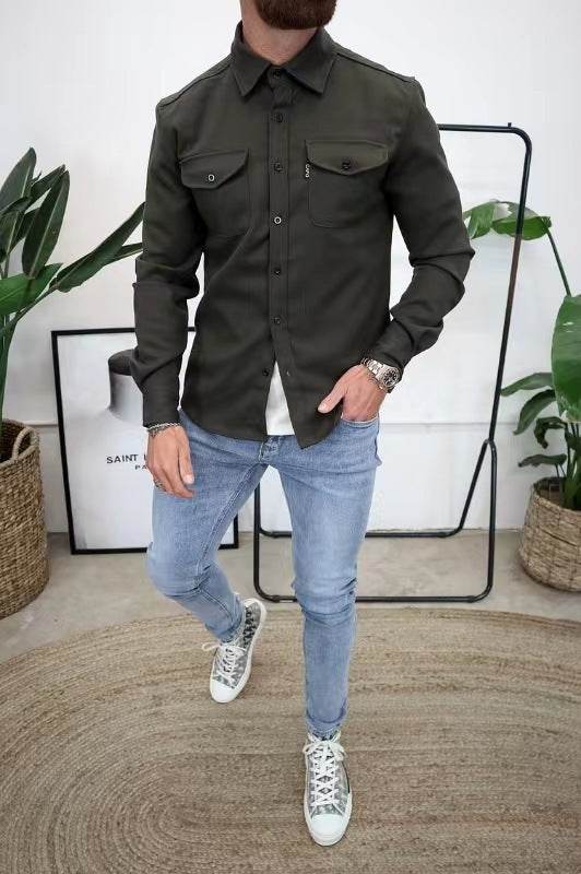Men's Youth Casual Shirt Brushed - MYLUXURY LANE ENTERPRISE