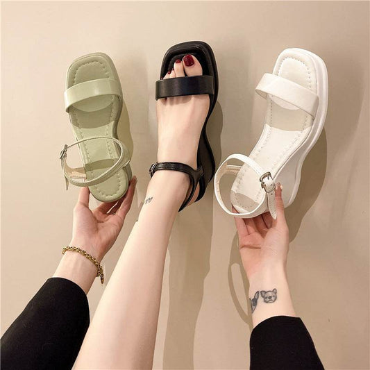 Platform Wedge Sandals Women's Shoes Square Toe Open Toe - MYLUXURY LANE ENTERPRISE