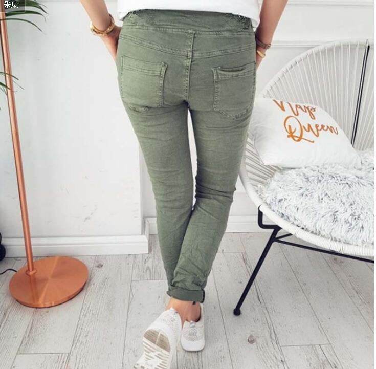 Women's Fashion Casual Slim Fit Skinny Elastic Pants - MYLUXURY LANE ENTERPRISE