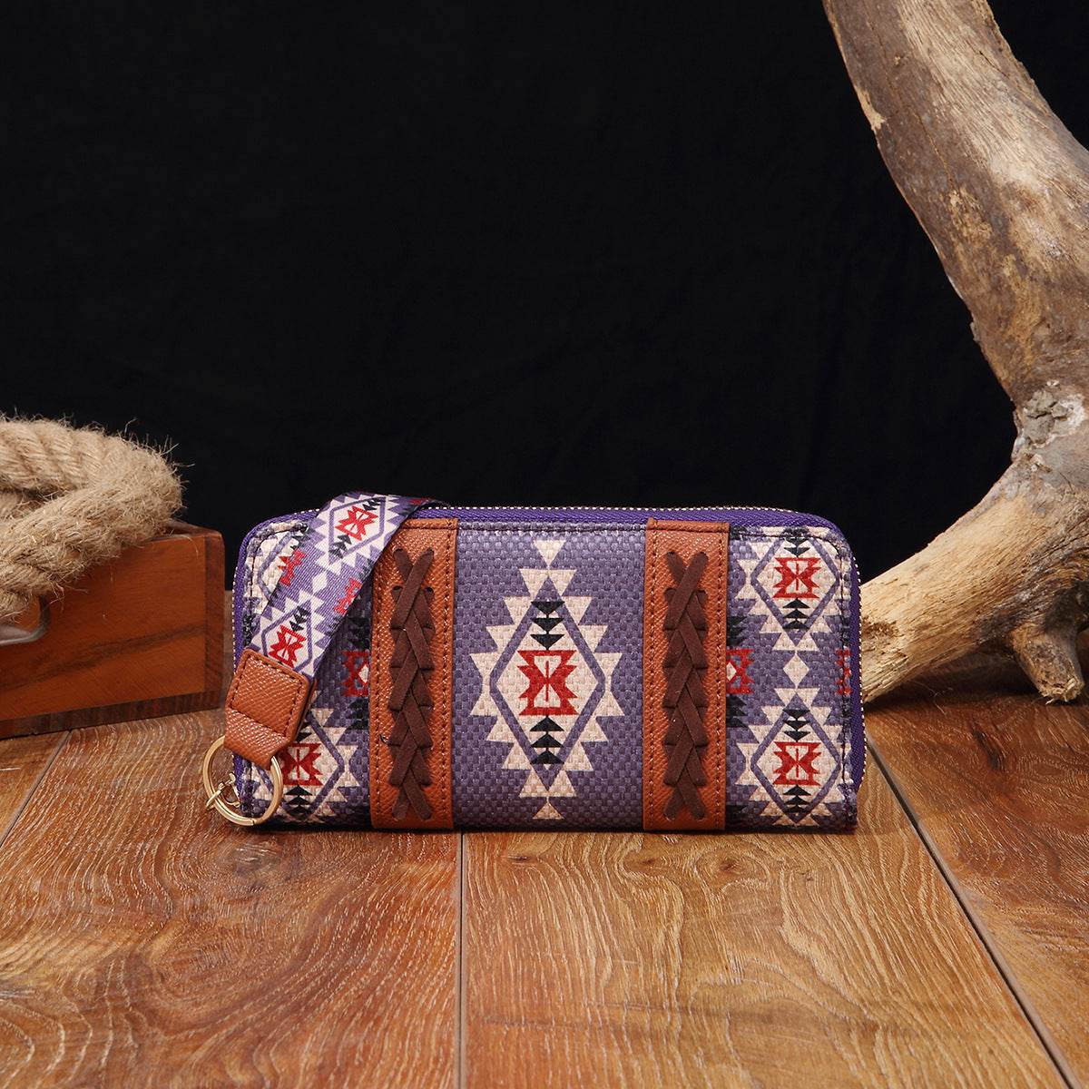 Vintage Cotton And Linen Printed Bohemian Style Lady Hand-carrying Wallet Card Holder - MYLUXURY LANE ENTERPRISE