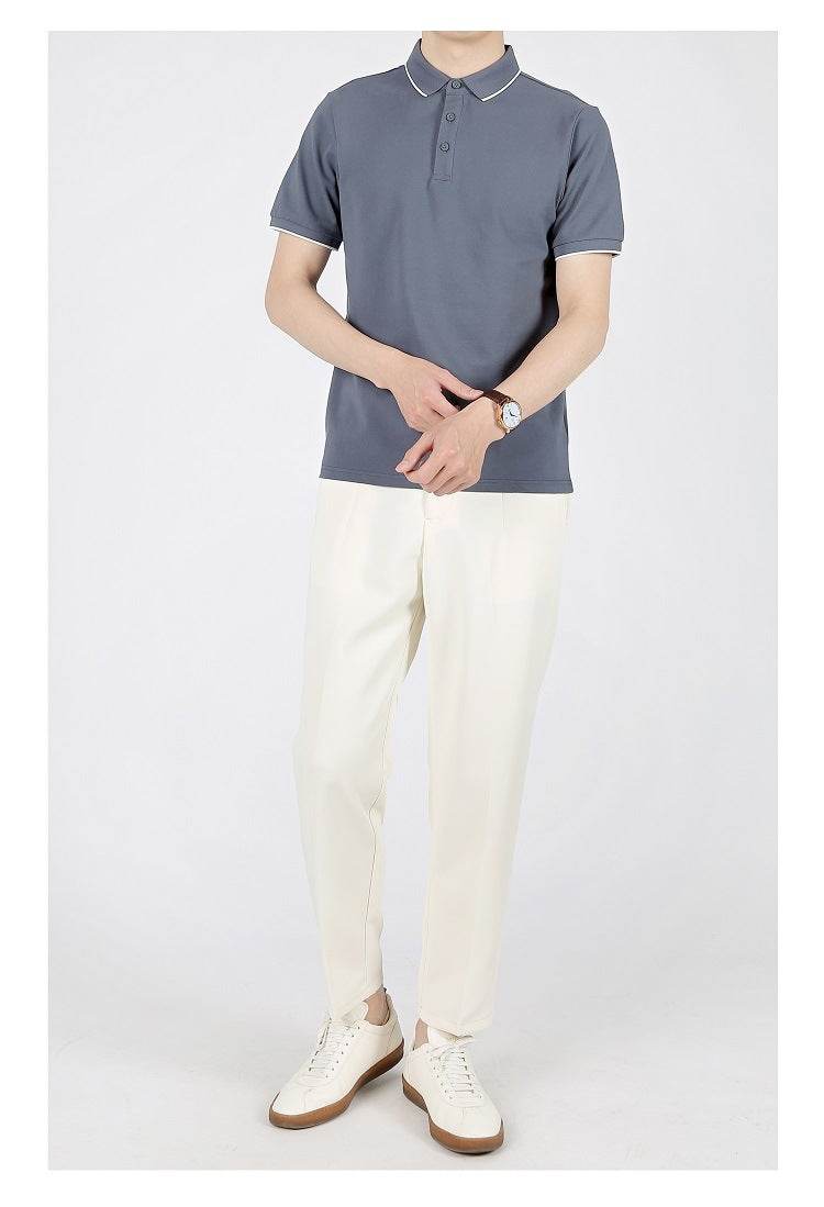 Summer Leisure Casual Lapel Short Sleeve T-shirt - MYLUXURY LANE ENTERPRISE