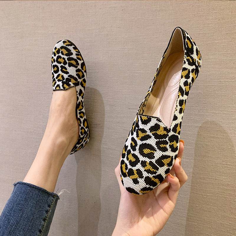 Pumps Round Head Woven Shallow Mouth Flying Woven Women's Flat Bottom - MYLUXURY LANE ENTERPRISE