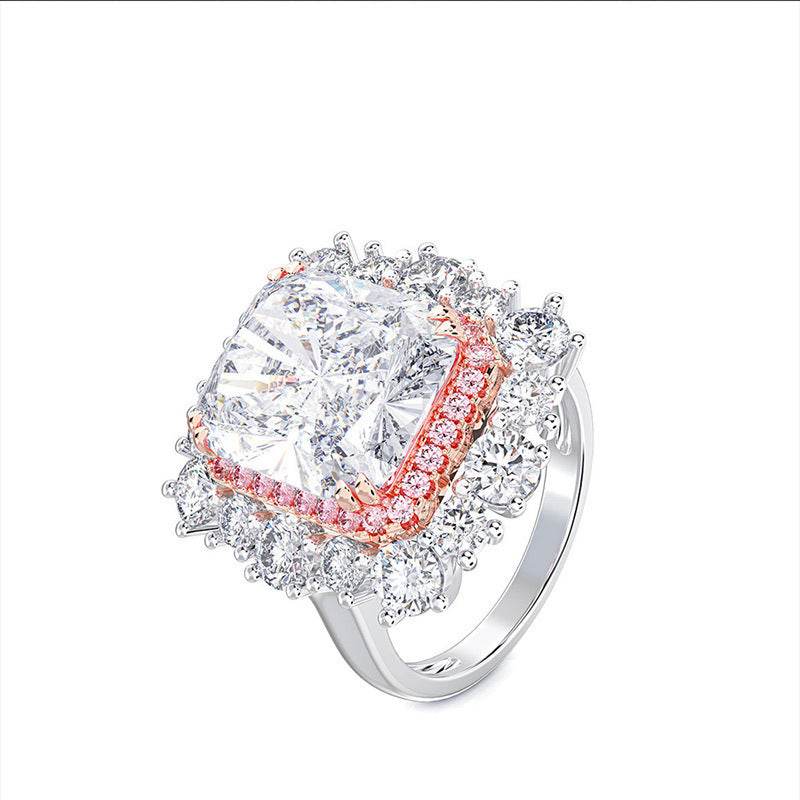 Inlaid Man-made High Carbon Diamond Women's Ring - MYLUXURY LANE ENTERPRISE