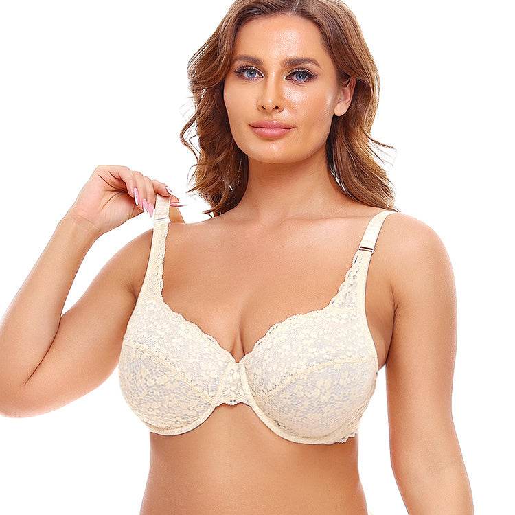 Women's Underwired Lace Jacquard Ultrabook Underwear Plus Size Bra - MYLUXURY LANE ENTERPRISE