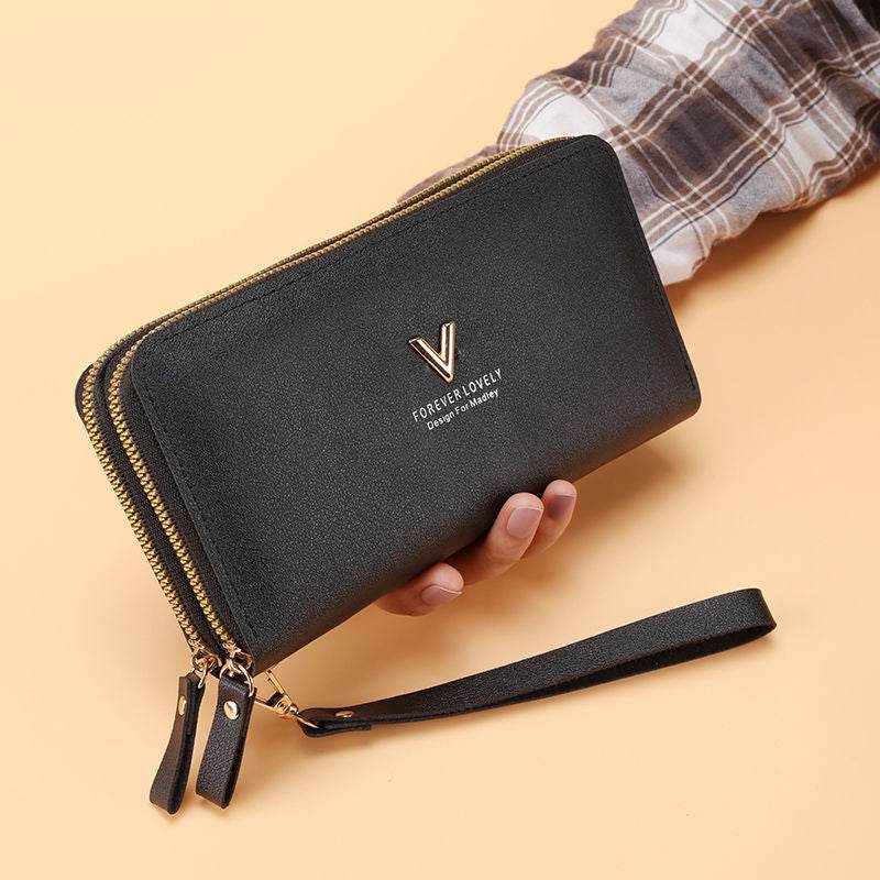Women's Handbag Long Double Layer Zipper Large Capacity - MYLUXURY LANE ENTERPRISE