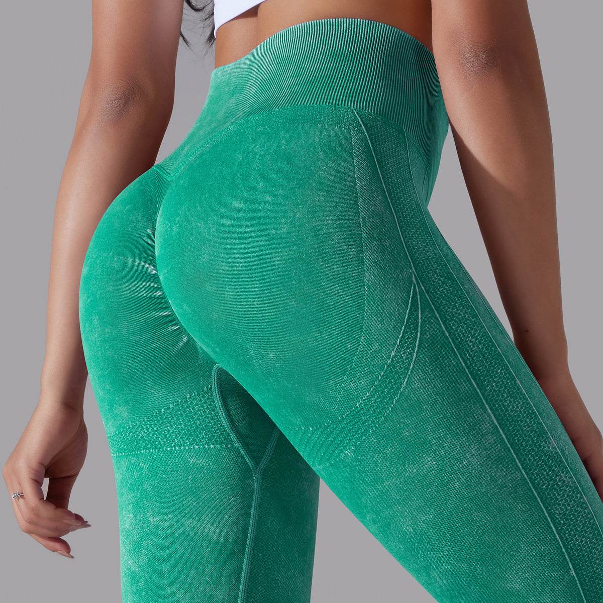 Knitted Seamless Yoga Pants Running Sports Fitness High Waist Butt Lifting Leggings Womens Clothing - MYLUXURY LANE ENTERPRISE