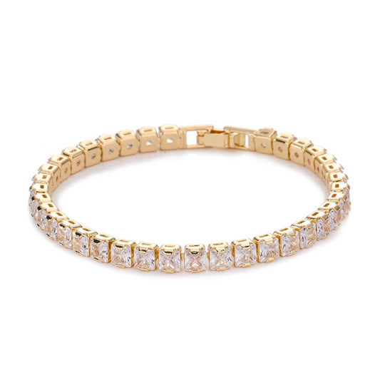 European And American Full Diamond 4mm Zircon Tennis Bracelet - MYLUXURY LANE ENTERPRISE