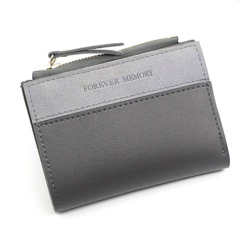 Simple And Fashionable Mosaic Frosted Short Women's Purse - MYLUXURY LANE ENTERPRISE