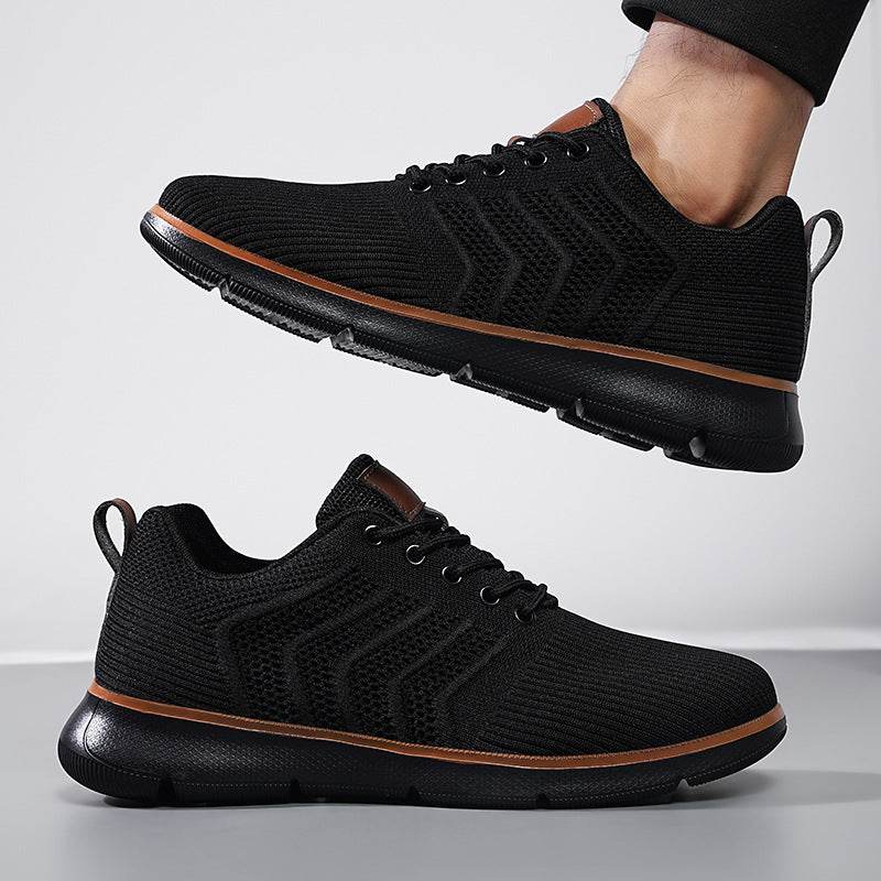 Fashion Lace-up Mesh Sneakers Casual Flying Woven Walking Sports Shoes For Men - MYLUXURY LANE ENTERPRISE