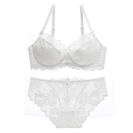 Sexy Plus Size Underwear Women's Ultra-thin Transparent Breathable Lace Bra - MYLUXURY LANE ENTERPRISE