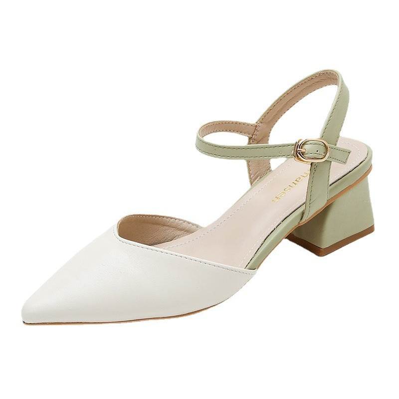 Summer New French Women's Chunky Heels - MYLUXURY LANE ENTERPRISE