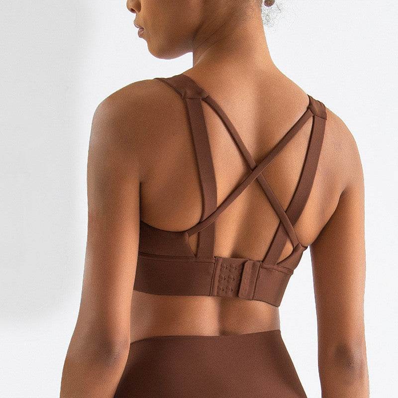 Fixed Cushion Running Shock Absorbing Sports Bra - MYLUXURY LANE ENTERPRISE