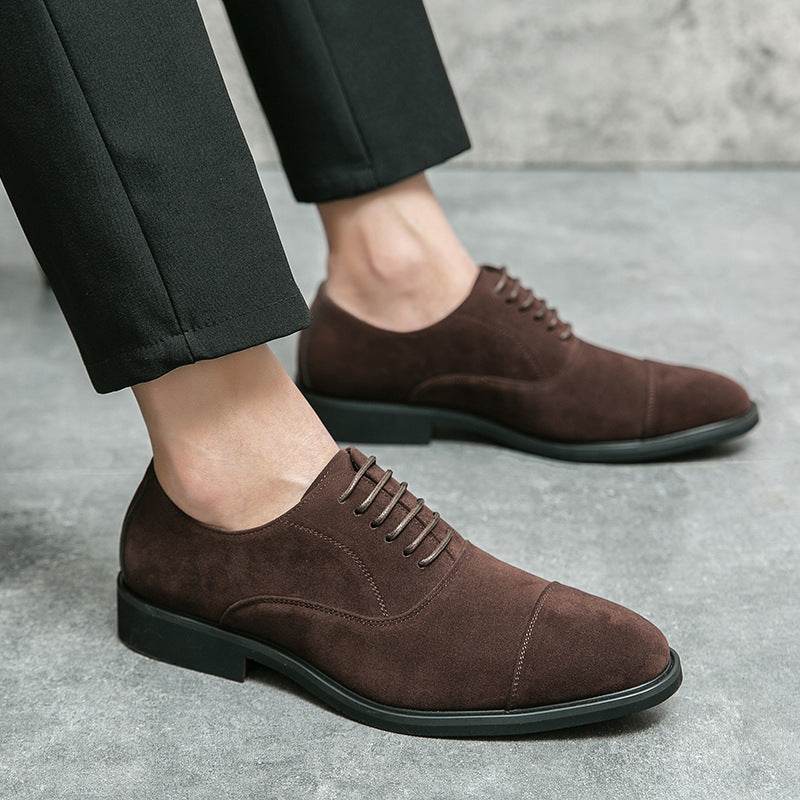 Frosted Business Casual Leather Shoes - MYLUXURY LANE ENTERPRISE