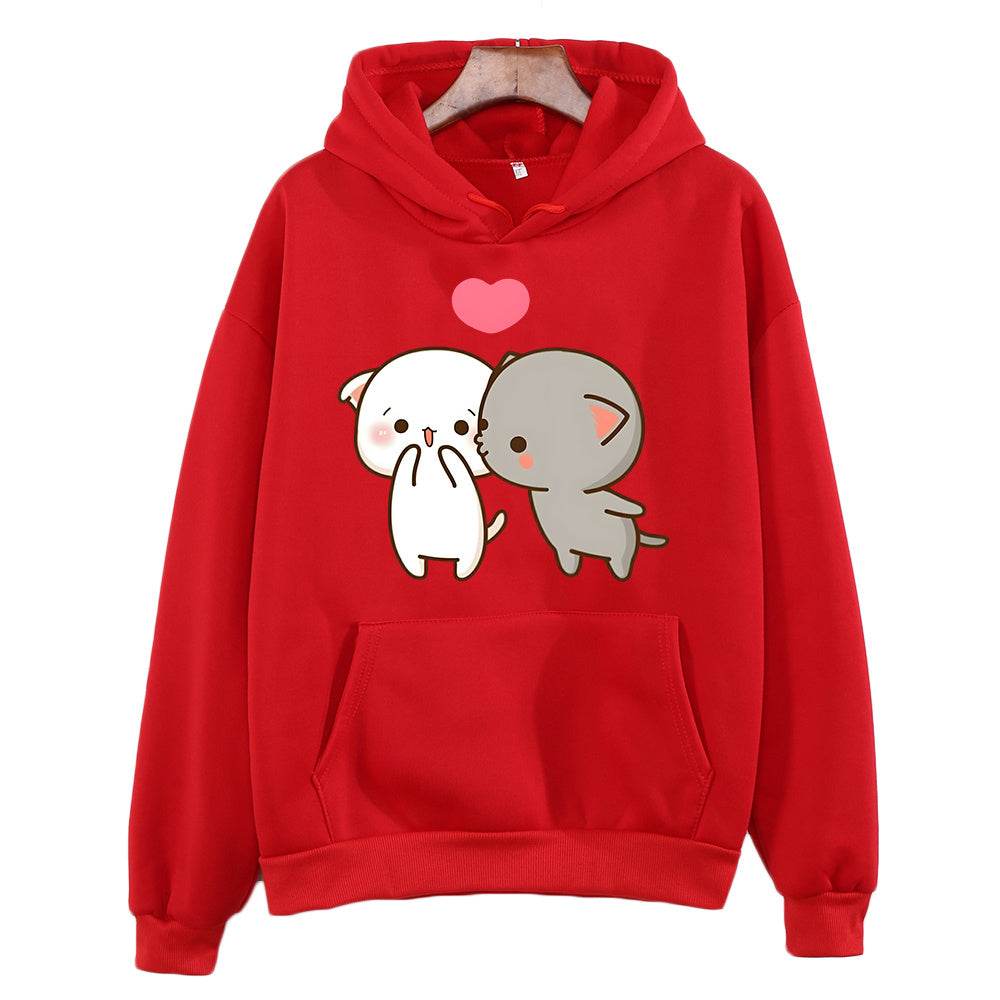 New Printed Pocket Drawstring Hoodie - MYLUXURY LANE ENTERPRISE