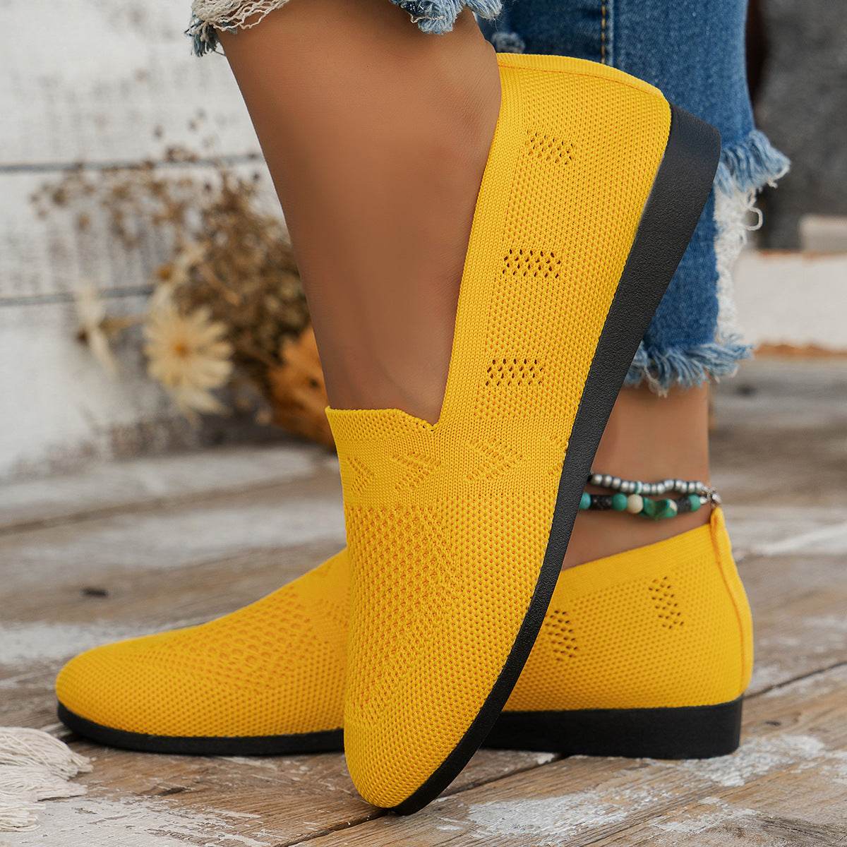 Women's Plus Size Round Toe Flat Bottom Casual Shoes - MYLUXURY LANE ENTERPRISE