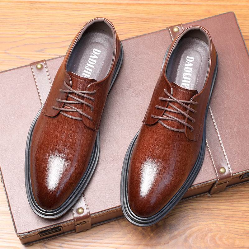 Autumn New British Men's Casual Leather Shoes Men's Plus Size Genuine Leather Business Men's Shoes - MYLUXURY LANE ENTERPRISE