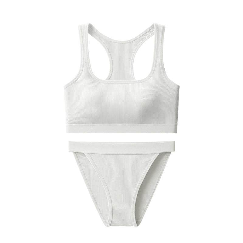 Vest Hot Girl Ice Silk Thread INS Thread Underwear Sports Suit - MYLUXURY LANE ENTERPRISE