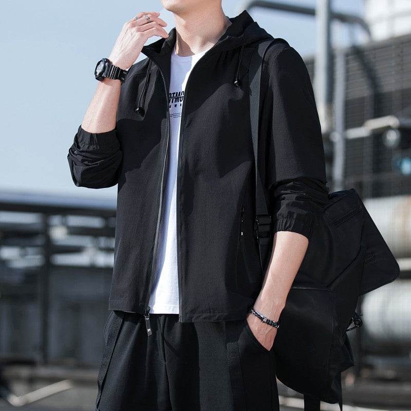 Fall Men's Hooded Jacket Casual Men's Tops Workwear - MYLUXURY LANE ENTERPRISE