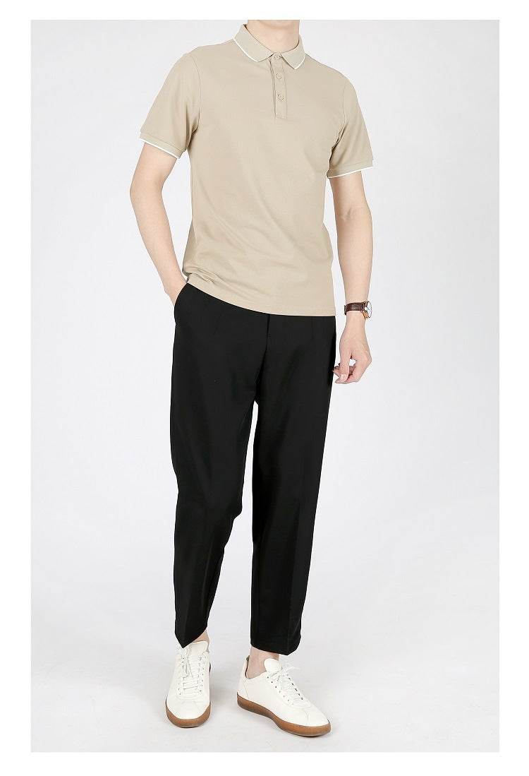 Summer Leisure Casual Lapel Short Sleeve T-shirt - MYLUXURY LANE ENTERPRISE