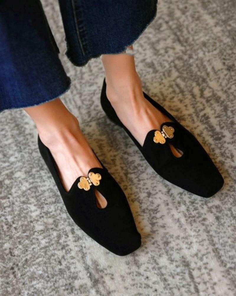 Low-cut Square Headgear Foot Mid-mouth Women's Shoes - MYLUXURY LANE ENTERPRISE