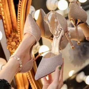 French High Heels Wedding Shoes Design Sense Dignified Goddess - MYLUXURY LANE ENTERPRISE