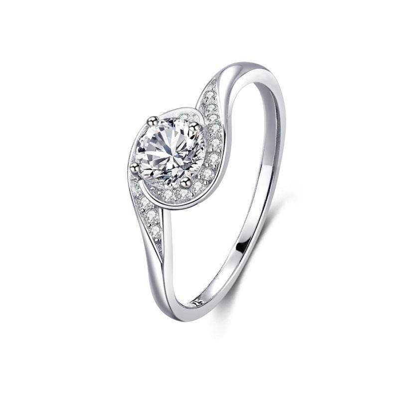 S925 Silver Classic Micro-inlaid Diamond Ring - MYLUXURY LANE ENTERPRISE