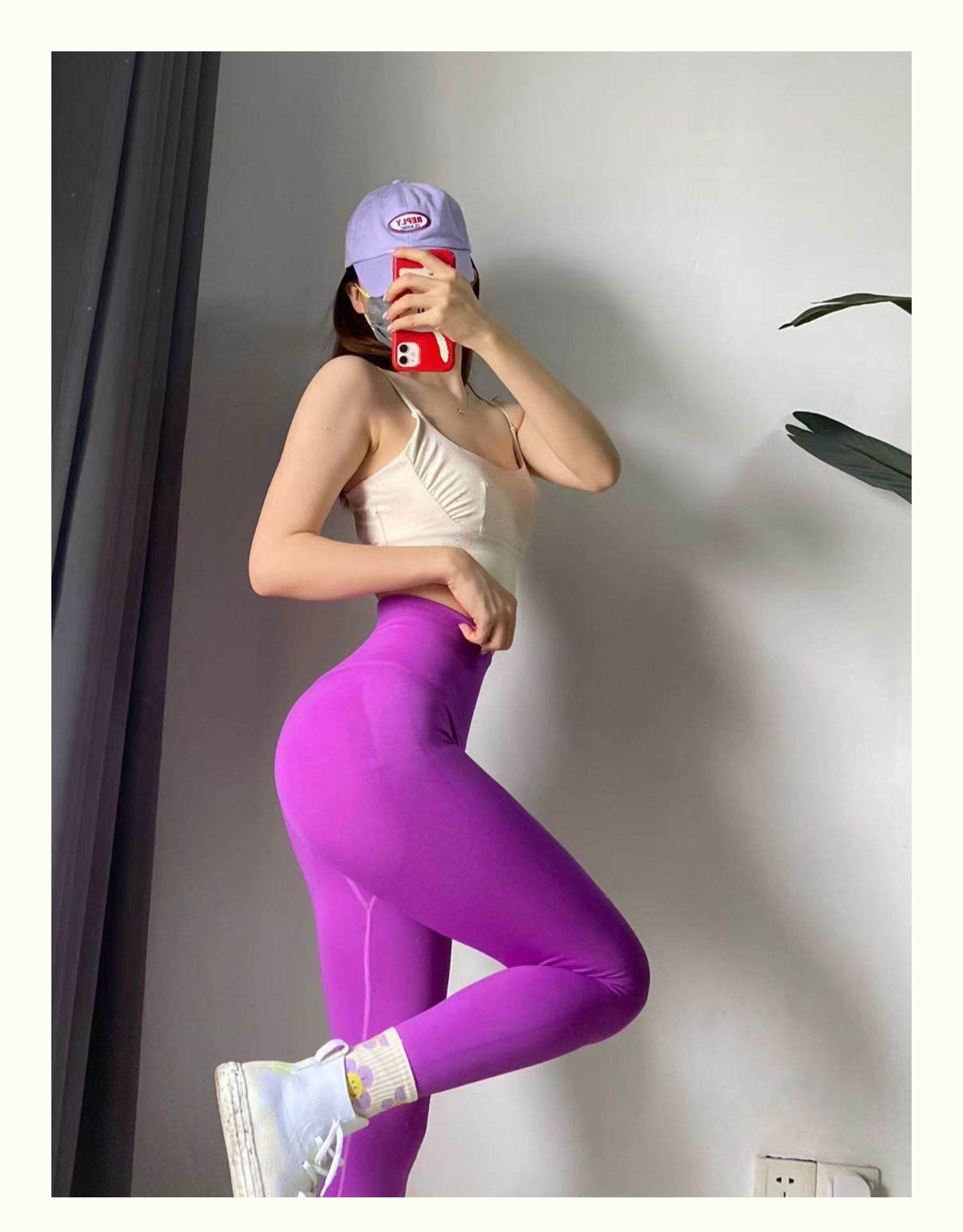 High Waisted And Hip Lifting Fitness Pants For Women With High Elasticity - MYLUXURY LANE ENTERPRISE