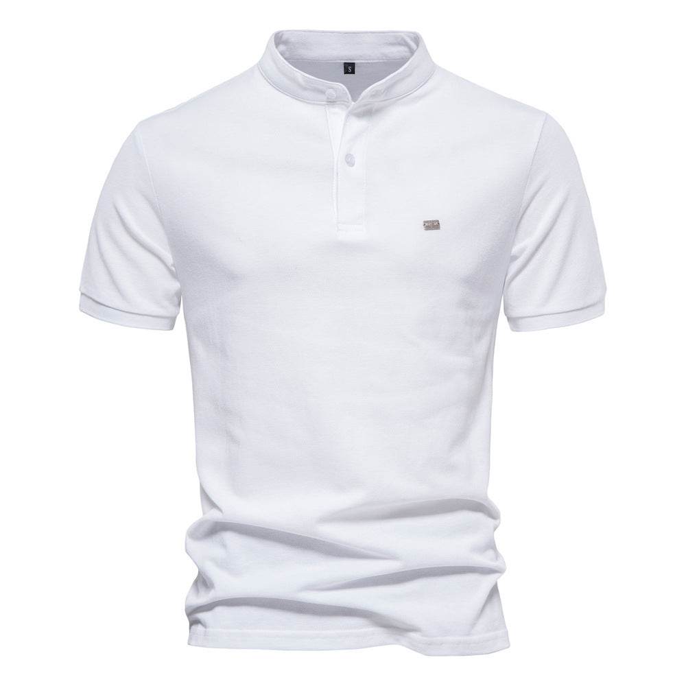 Men's Fashion Pure Cotton Stand Collar Sports Top - MYLUXURY LANE ENTERPRISE