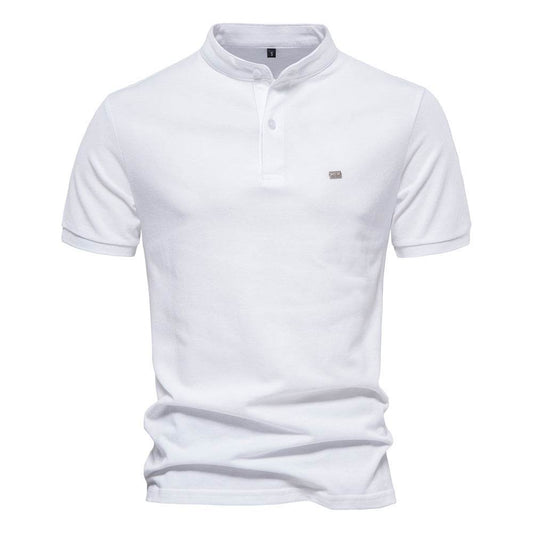 Men's Fashion Pure Cotton Stand Collar Sports Top - MYLUXURY LANE ENTERPRISE