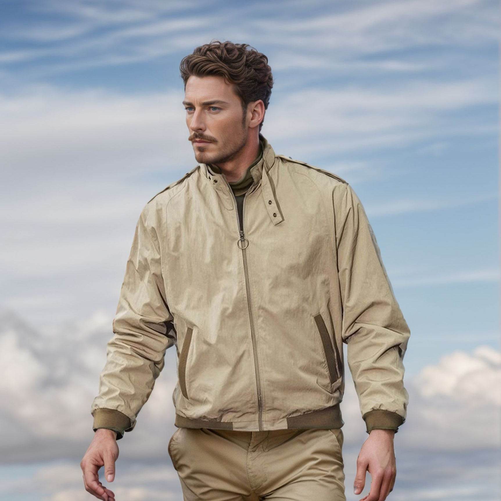 Solid Color Zip Ribbed Jacket Coat - MYLUXURY LANE ENTERPRISE