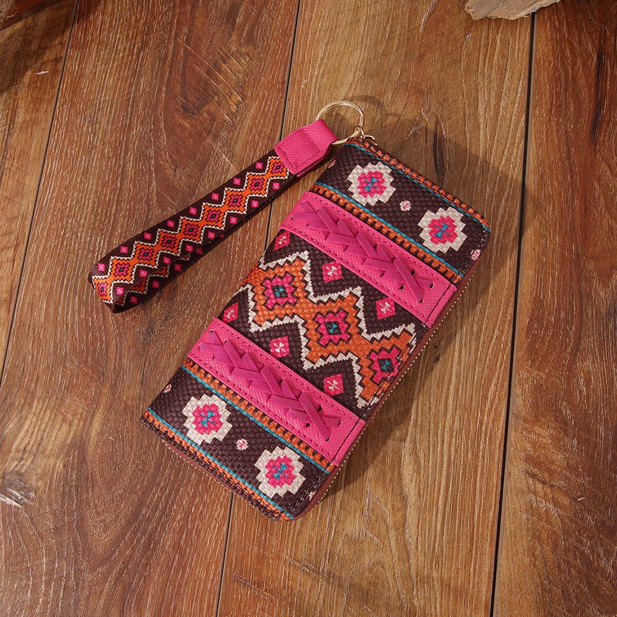 Vintage Cotton And Linen Printed Bohemian Style Lady Hand-carrying Wallet Card Holder - MYLUXURY LANE ENTERPRISE