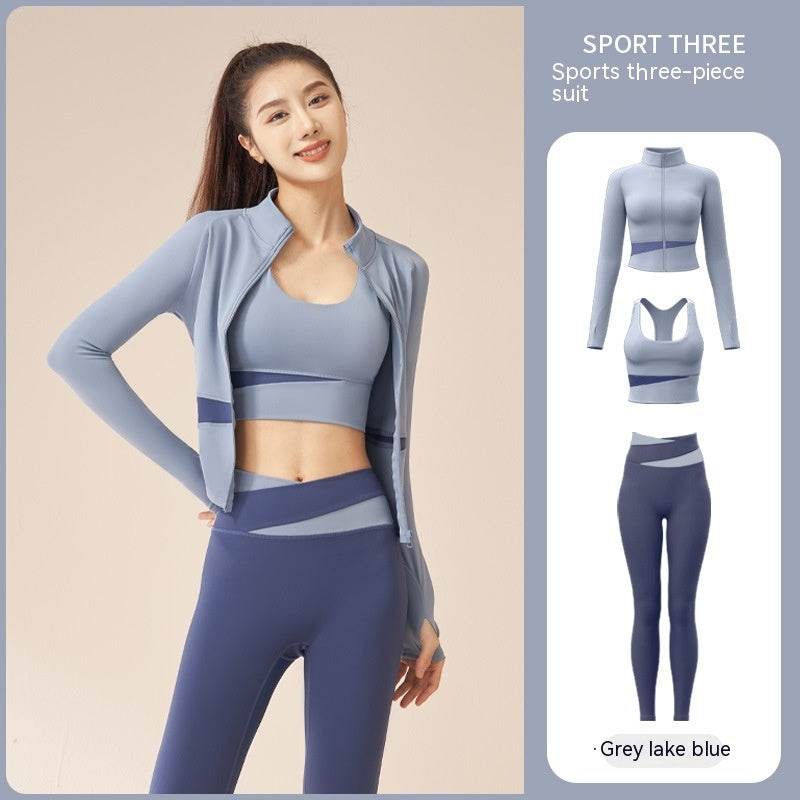 Women's Jacket Trousers Bra Yoga Workout Clothes - MYLUXURY LANE ENTERPRISE