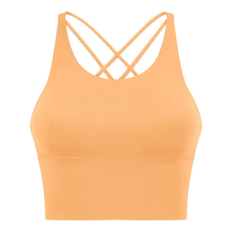 High Strength Push Up Yoga Bra Spaghetti Strap Cross Beauty Back Workout Exercise Underwear - MYLUXURY LANE ENTERPRISE