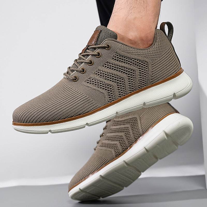 Fashion Lace-up Mesh Sneakers Casual Flying Woven Walking Sports Shoes For Men - MYLUXURY LANE ENTERPRISE