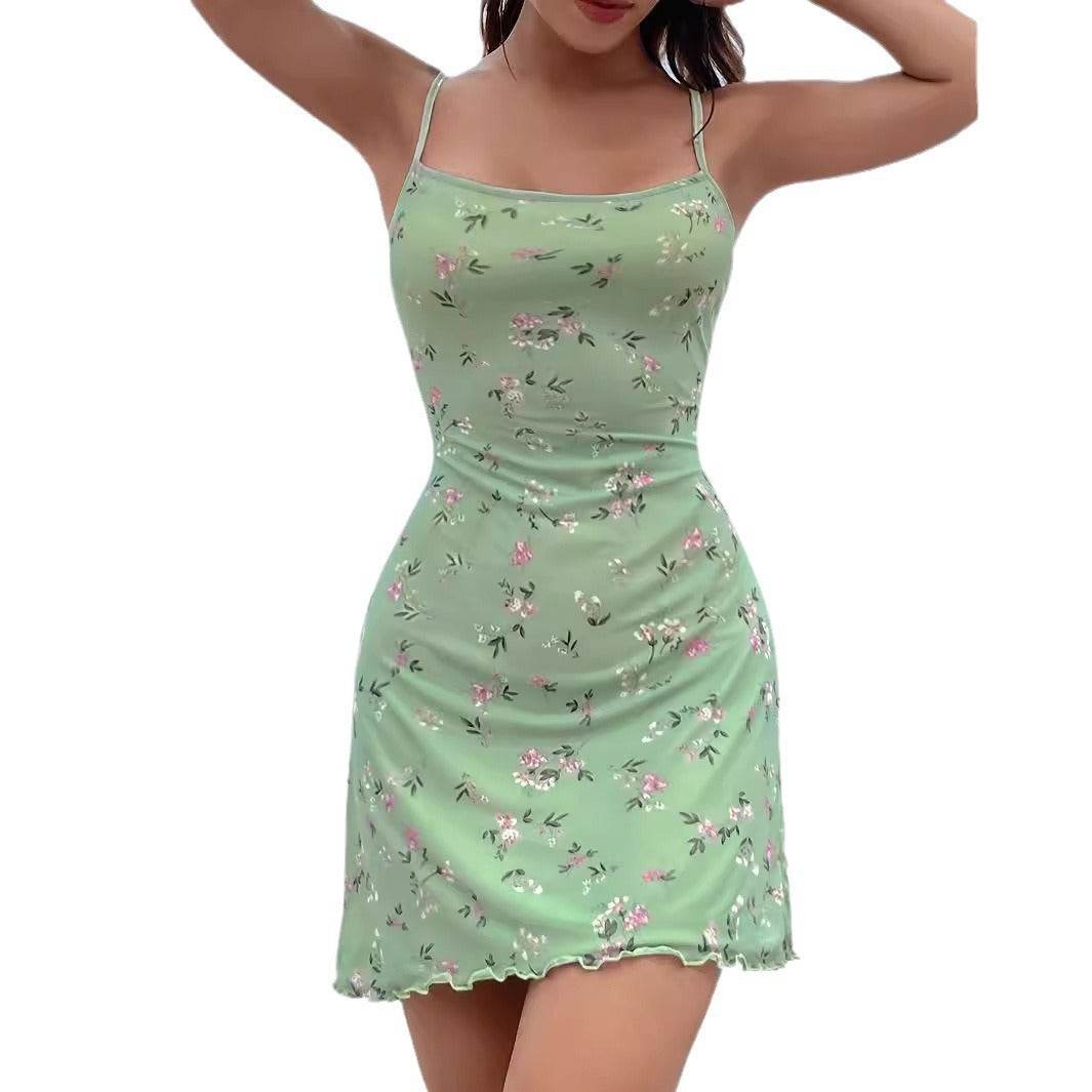Elegant Slim Fit Hip Spaghetti Straps Dress Women - MYLUXURY LANE ENTERPRISE