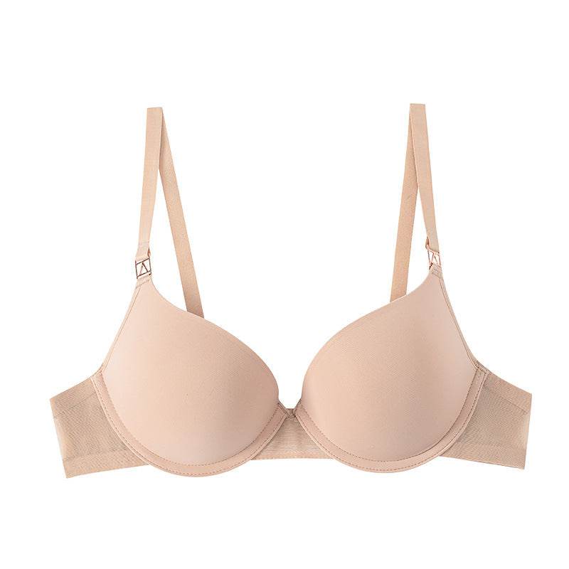 Elegant Seamless Solid Bra - Comfy Underwire Push-Up Bra with Removable Pads, Breathable Polyamide Fabric, Knit Construction, and Classic Design for Women - Perfect for Everyday Wear - MYLUXURY LANE ENTERPRISE