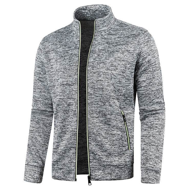Men's Long Zipper Knitted Jacket - MYLUXURY LANE ENTERPRISE