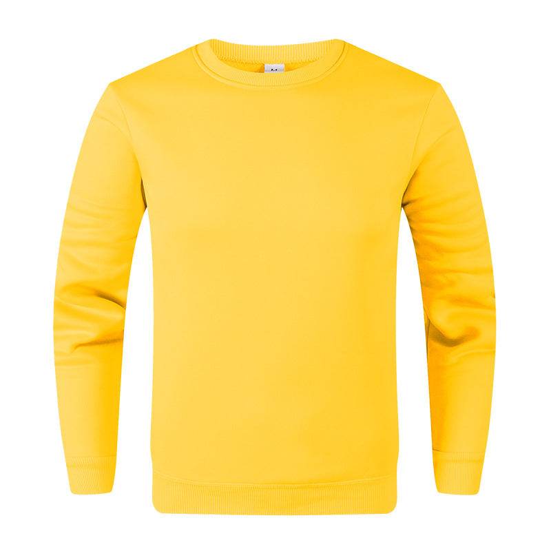 Men's Fashionable Round Neck Long Sleeve Fleece Sweatshirt - MYLUXURY LANE ENTERPRISE