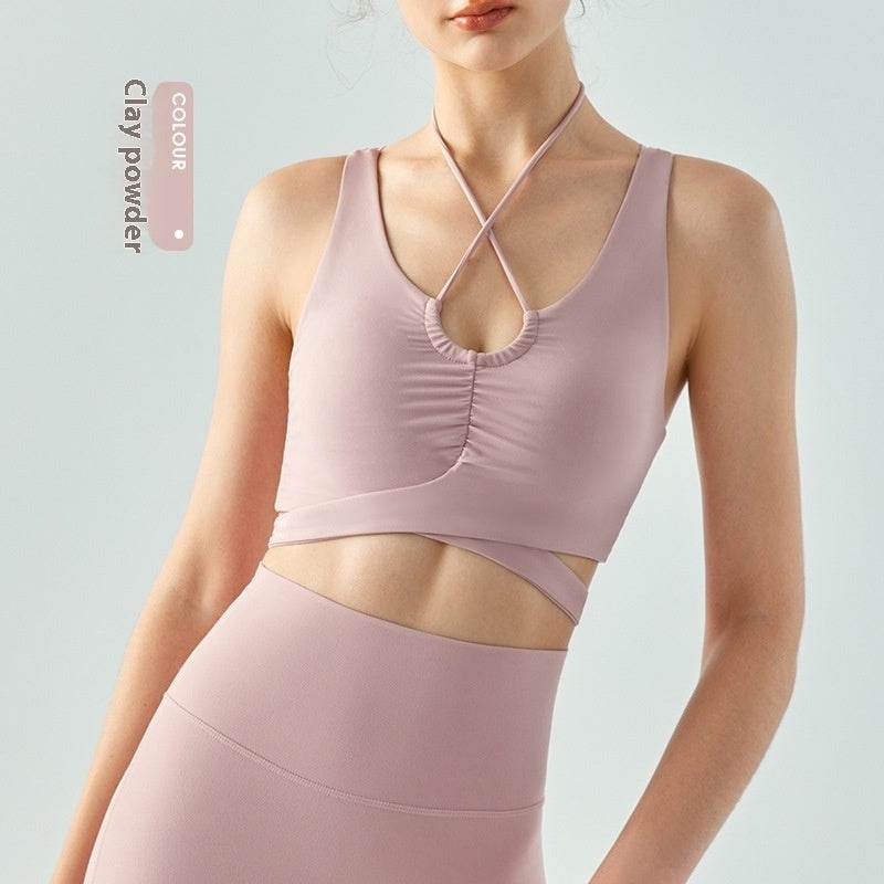 Women's Stylish Water Drop Collar Semi-fixed Cup Chest Pad Vest - MYLUXURY LANE ENTERPRISE