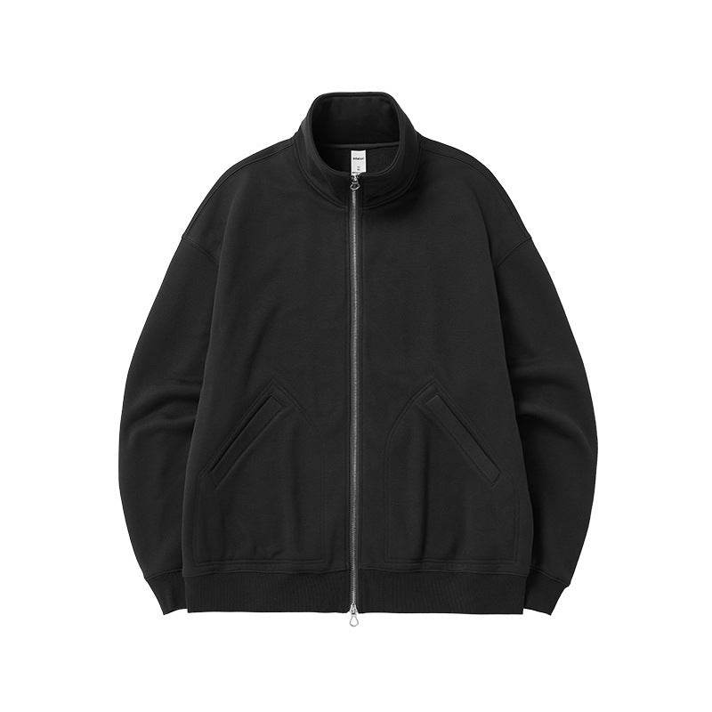 Single-layer Fleece-lined Turtleneck Coat Double-headed Zipped Stand Collar Jacket - MYLUXURY LANE ENTERPRISE