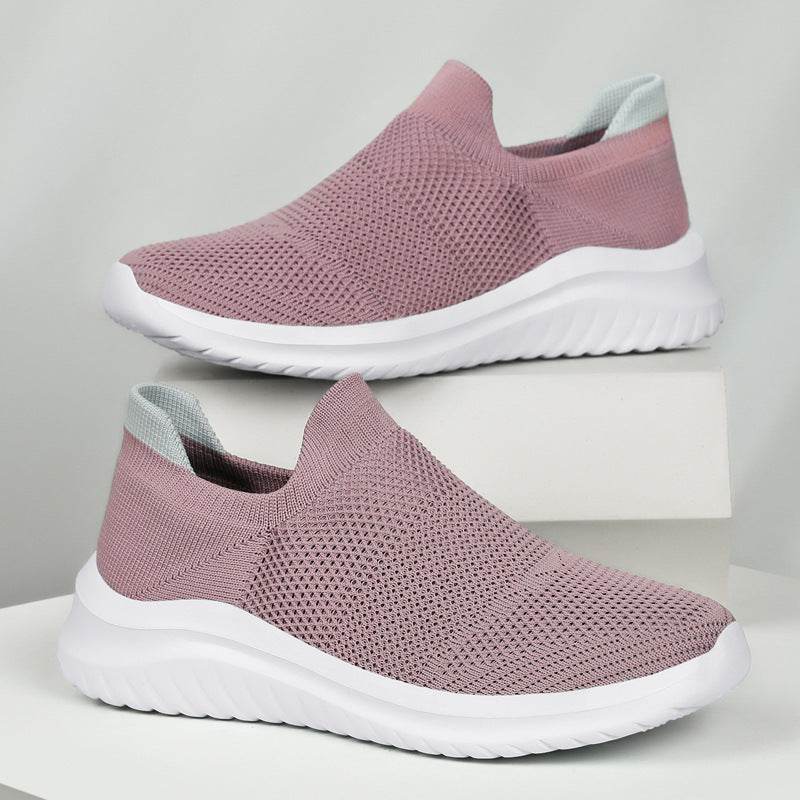 Flying Woven Women's Shoes Mesh Shoes Plus Size Casual Mesh Sneaker - MYLUXURY LANE ENTERPRISE