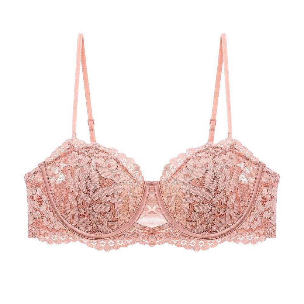 French Style Sexy Lace Bra Embroidered Soft Steel Ring Thin Cotton Bra - MYLUXURY LANE ENTERPRISE