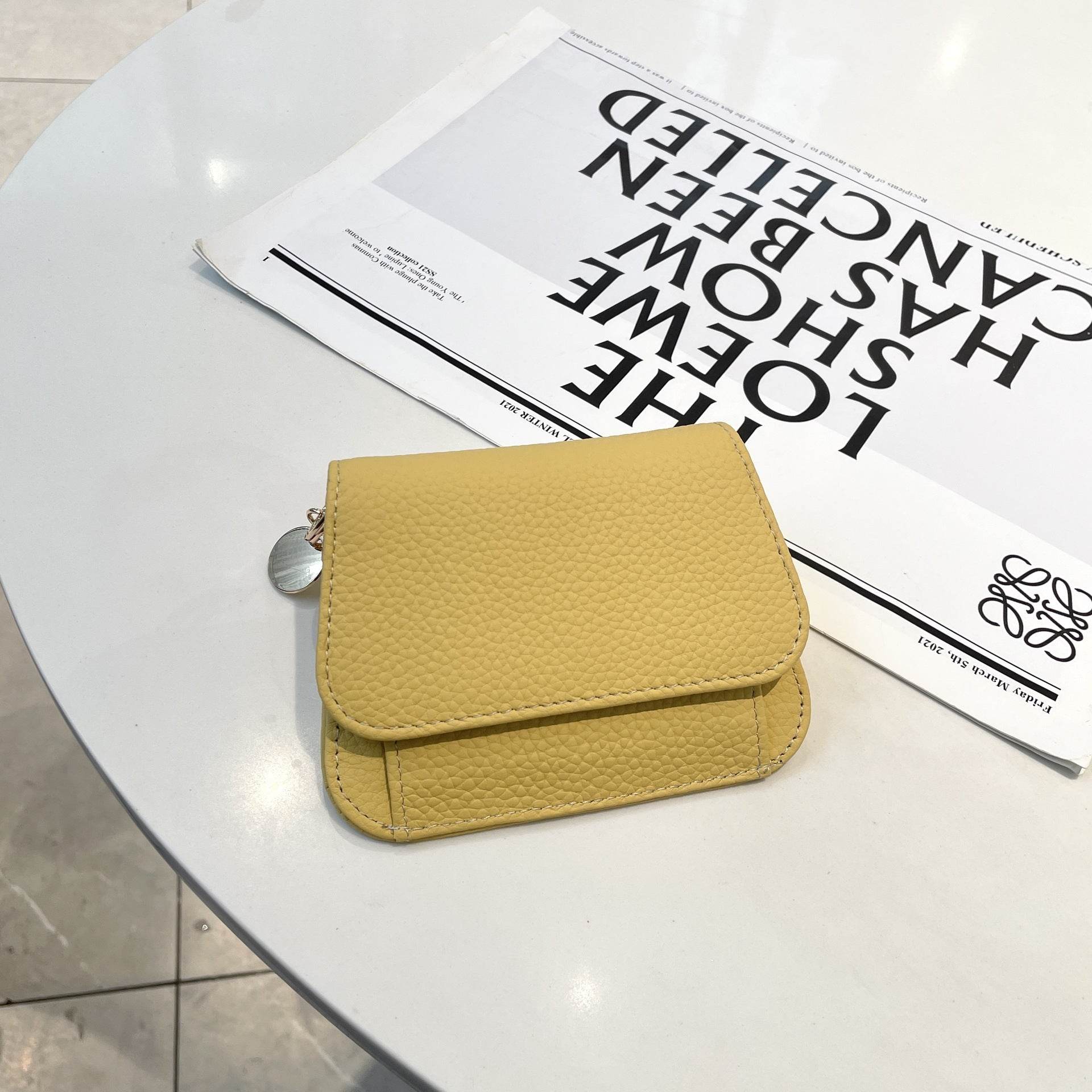 Ladies Card Holder Ins Cowhide Korean Style Mini Multi-card Slot Coin Purse - MYLUXURY LANE ENTERPRISE