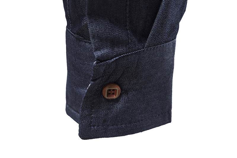 Men's Casual Denim Long-sleeved Shirt - MYLUXURY LANE ENTERPRISE
