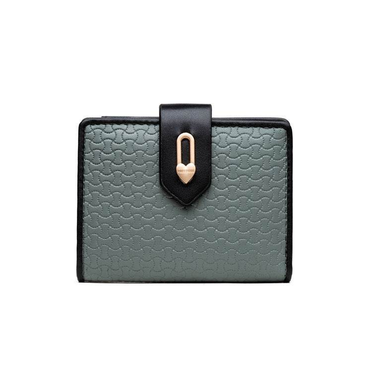 Women's Fashion Zipper Buckle Clash Color Money Clip - MYLUXURY LANE ENTERPRISE