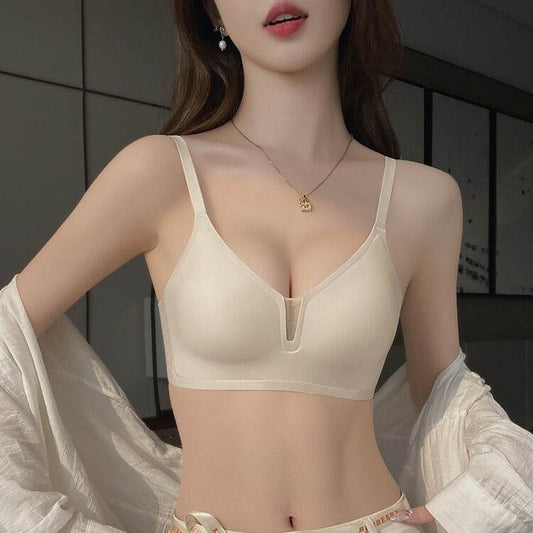 Summer Thin Breathable Bra Breast Holding Fixed Cup Without Steel Ring - MYLUXURY LANE ENTERPRISE